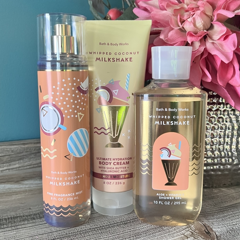 🚫SOLD🚫 Bath Body Works Whipped Count Milkshake Body Set - Picture 1 of 2